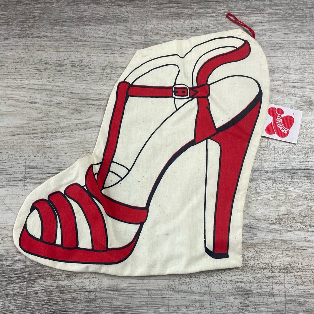 Rare Cloth High Heel Bag 1977 Vintage SKY BABY Small 9x7”